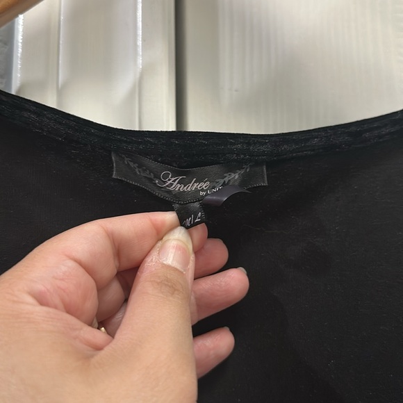 Andree By unit embroidered velour cardigan medium large - Picture 3 of 6